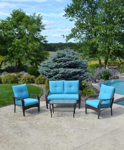 Brooklyn backyard patio design in prospect heights for a young, professional couple who loves to both entertain and relax! Backyard Creations® 4-Piece Marina Bay Deep Seating ...
