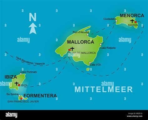 Map Of The Balearics