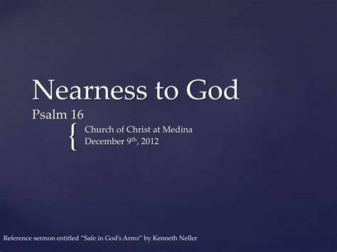 Ppt Nearness To God Psalm 16 Powerpoint Presentation Free Download