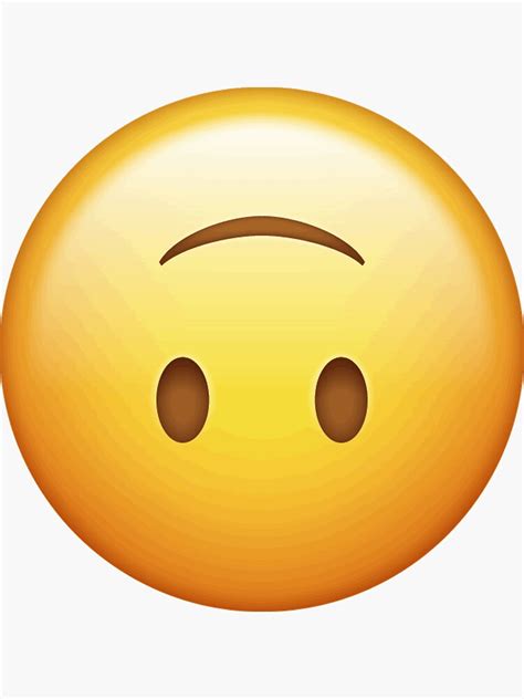 Upside Down Face Emoji Icons Vector Emoji Smiley Emoji Emoticon