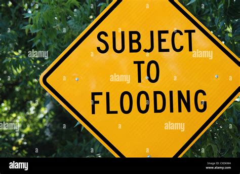 Road Subject To Flooding Sign Hi Res Stock Photography And Images Alamy