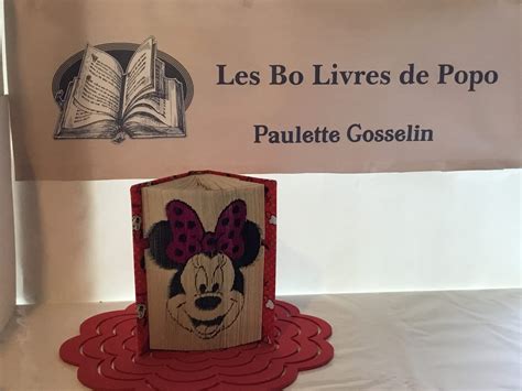 livre sculpté de Minnie Mouse - JQJL