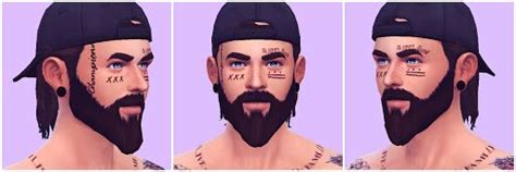 Random Face Tattoos Sims 4 Custom Content Sims 4 Sims 4 Cc Sims 4