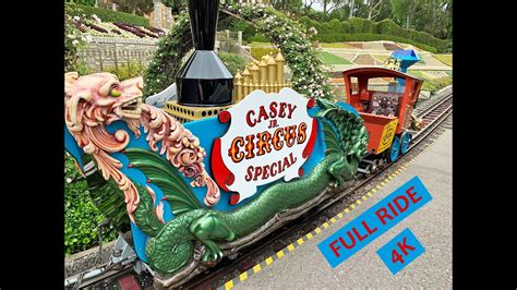 Casey Jr Circus Train At Disneyland FULL RIDE POV In 4K YouTube