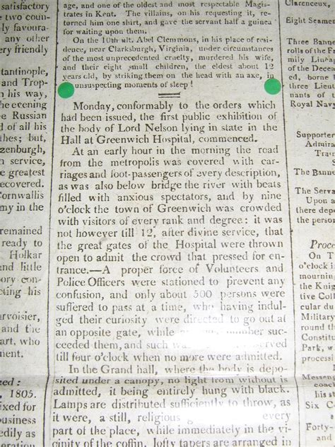 Lot 45 - NELSON'S FUNERAL