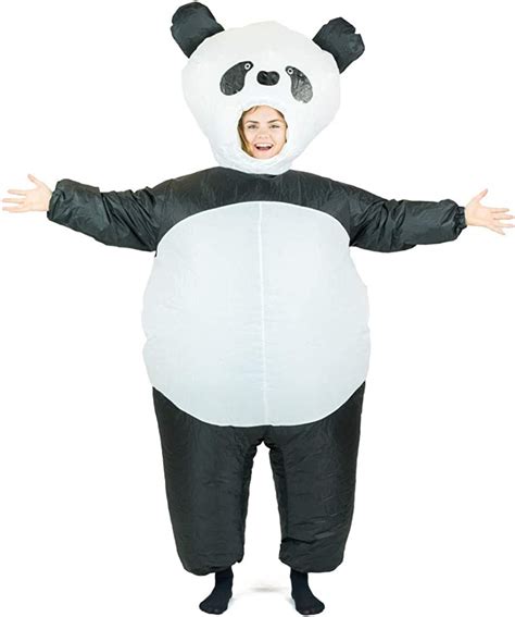 Bodysocks Adult Inflatable Panda Fancy Dress Costume Clothing