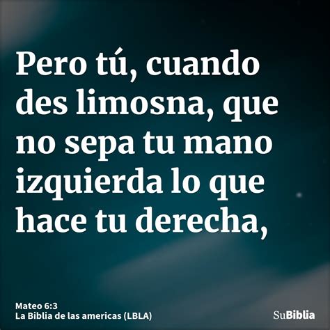 Mateo 63 Su Biblia