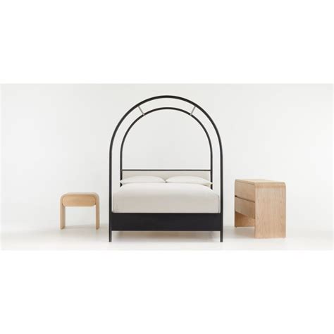 Sleek And Sheltering Our Exclusive Canyon Canopy Arcs A Modern Sleep Statement In Black Metal