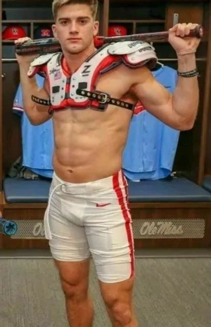 Shirtless Male Muscular Baseball Jock Locker Room Hunk Beefcake Photo