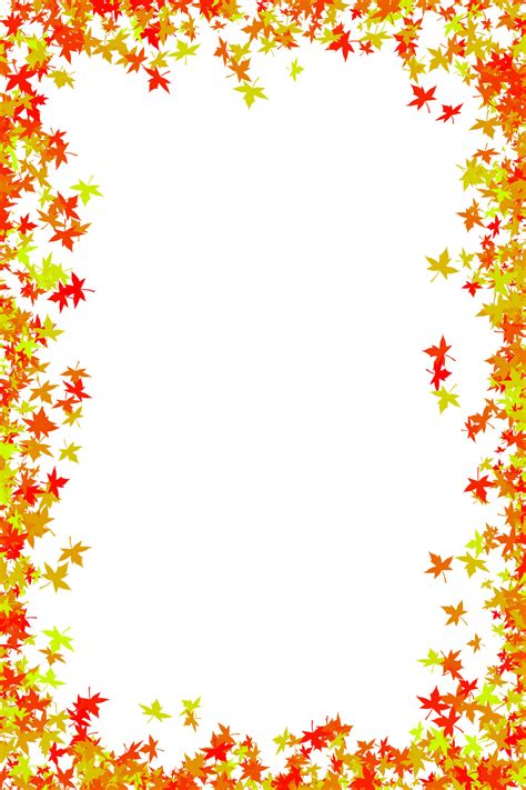 Fall Border Png Picture Png Mart