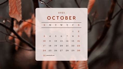 October 2021 Calendar Wallpapers Pixelstalknet Calendar Wallpaper