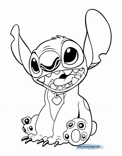 Stitch Coloring Lilo Disney Pages Printable Drawing