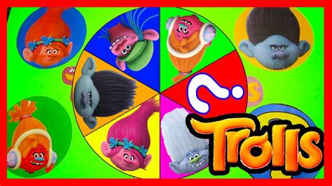Trolls Movie Spin The Wheel Game With Mystery Troll Mickey Mouse Boss
