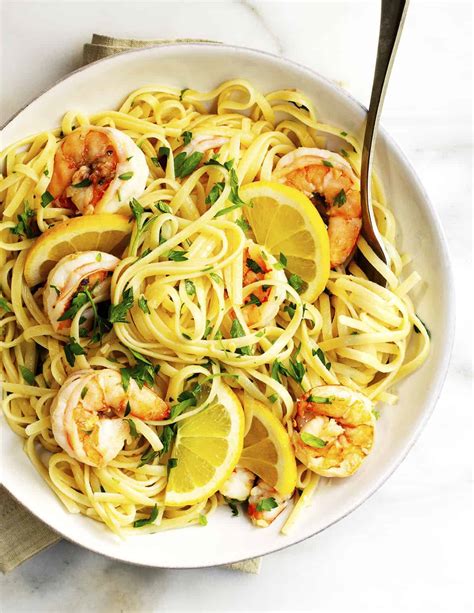 Lemon Garlic Shrimp Pasta 20 Minutes Pinch And Swirl