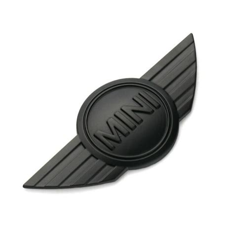 Black Mini Cooper Clubman S Front Hood Emblem Badge Stickers R50 R52