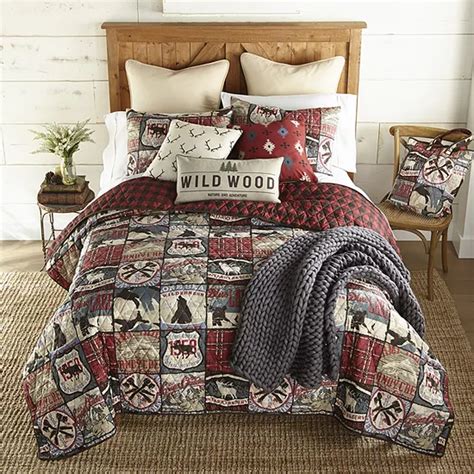 Your Lifestyle By Donna Sharp Great Outdoors Quilt Set Color Red