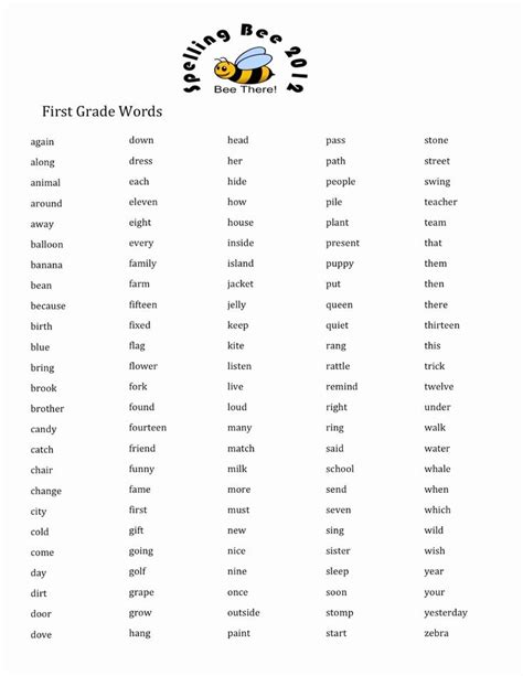 4th Grade Spelling Worksheets