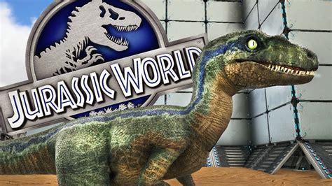 Blue Salvar A La Velociraptor Blue De Jurassic World 2 Ark Youtube