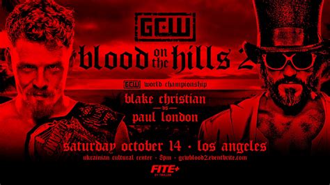 GCW Blood on the Hills 2 - October 14, 2023 - Falls Count Anywhere