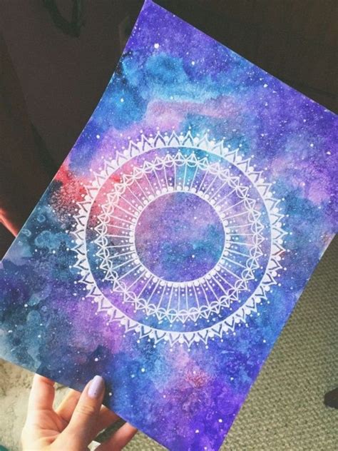 30 Startling Acrylic Galaxy Painting Ideas Watercolor Galaxy Galaxy