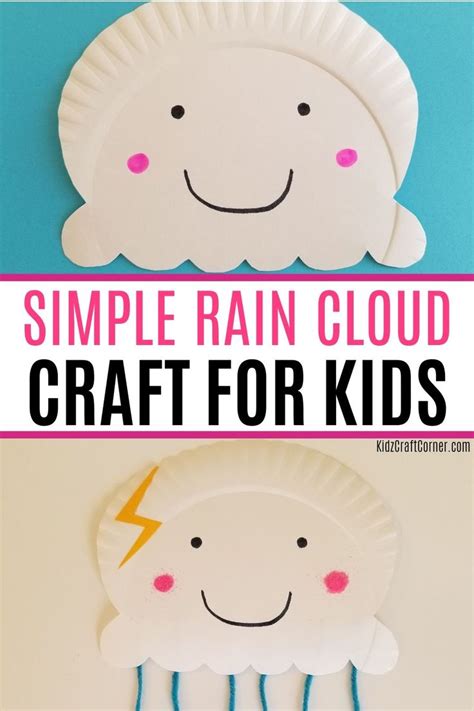 Easy Rain Cloud Craft Perfect For A Rainy Day Cloud Craft Toddler