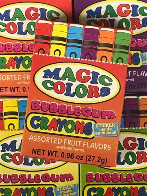 Bubble Gum Crayons Candy 10 Individual Packs Free Shipping Ebay