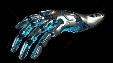 يد روبوت مستقبلية تشير إلى عرض ثلاثي الأبعاد الروبوت Ai روبوت ثلاثي