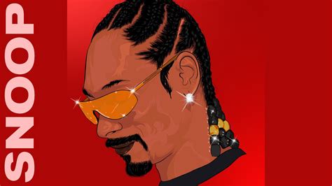 Cartoon Portraits Drawing Snoop Dogg Vector Portrait Sl Art Youtube