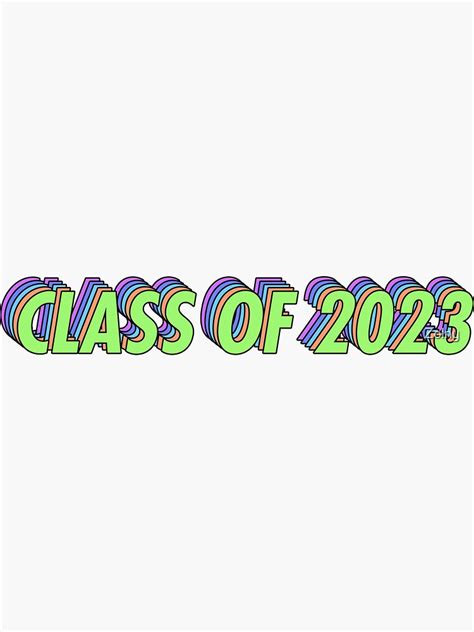 Class Of 2023 Sticker Sticker By Zolny Redbubble