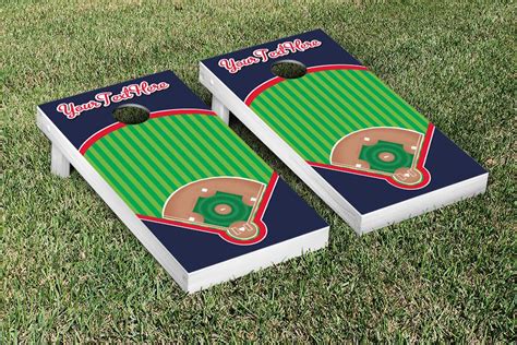 Custom Baseball Field Cornhole Set With Bags Custom Cornhole Llc