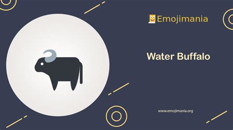 🐃 Meaning Water Buffalo Emoji Copy And Paste Emojimania