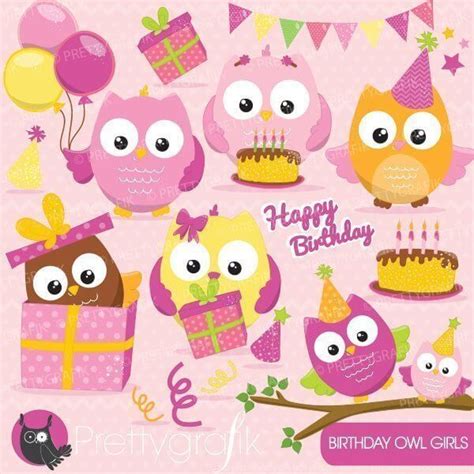 Birthday Owls Clip Art Clip Art Library
