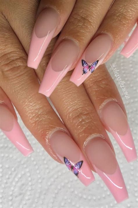 View 27 Pink Summer Coffin Acrylic Nail Designs Aboutsoncolor