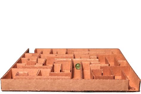 Design A Marble Maze Using Scrap Cardboard Center For Architecture
