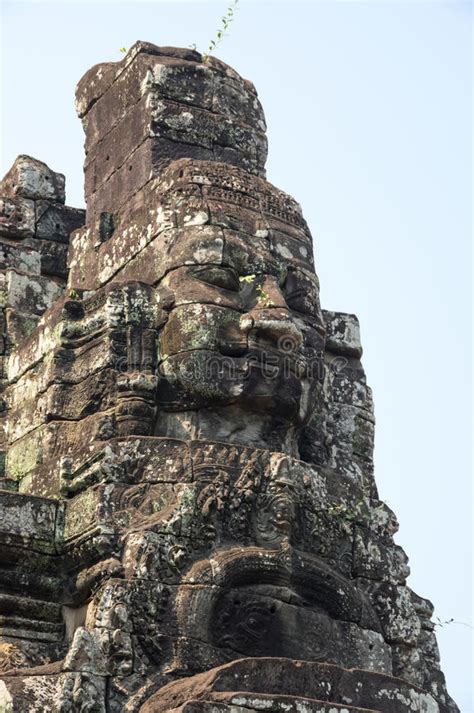 Buddha Faces Of Bayon Temple Stock Photo Image Of Carved Oriental