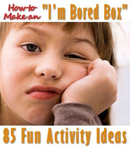 Create an indoor obstacle course. How to Make a Bored Box and 85 Activites to Go Inside ...