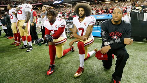 espn 49ers quarterback colin kaepernick to stand during the national anthem next season abc7