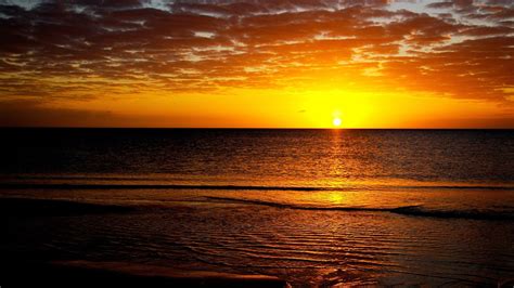 Wallpaper Sunlight Sunset Sea Shore Reflection Sunrise Calm