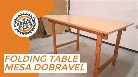 Folding Table Diy Mesa Dobrável Youtube