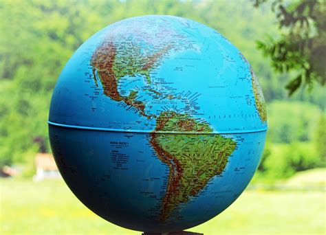 Globe Showing North And South America Image Free Stock Photo Public
