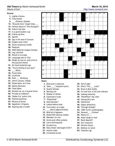 They are all of medium difficulty level. 11 best puzzle images on Pinterest | Crossword, Crossword ...