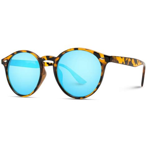 Jay Round Classic Mirrored Lens Womens Retro Frame Sunglasses Wearme Pro Sunglass Frames