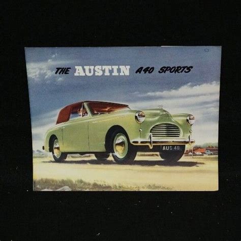 Austin A40 Sports Car Sales Brochure Ebay