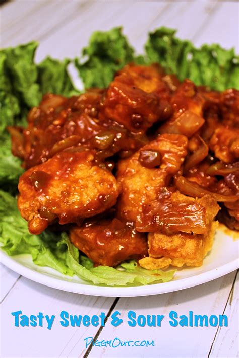 Delicious Sweet And Sour Salmon Piggy Out