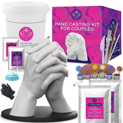 Buy Hand Casting Kit For Couples With Practice Kit Hand Mold Casting Kit Anniversary