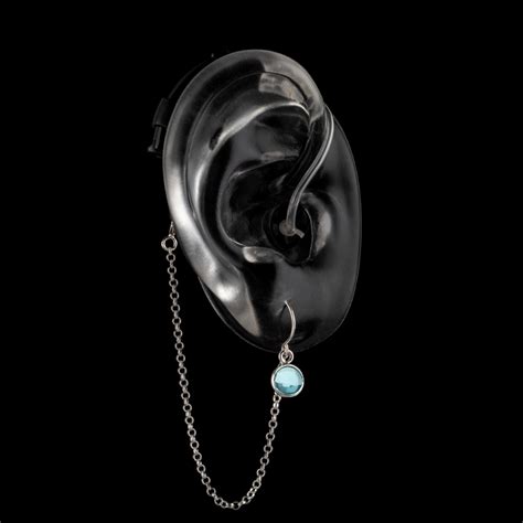 Blue Eye Pea Hearing Aid Jewelry Deafmetal Hearing Jewelry