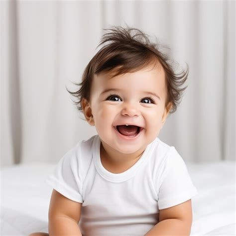 Premium Ai Image Beautiful Baby Smiling