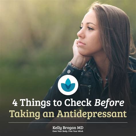 4 things to check before taking an antidepressant antidepressants integrative medicine