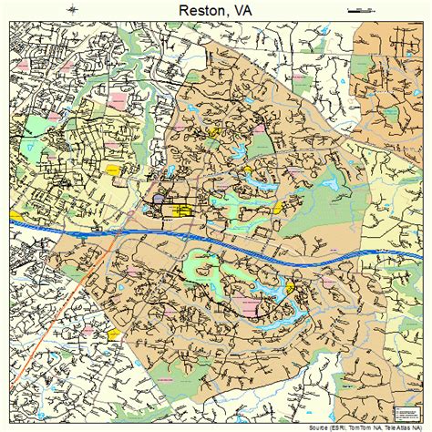 Reston Virginia Street Map 5166672