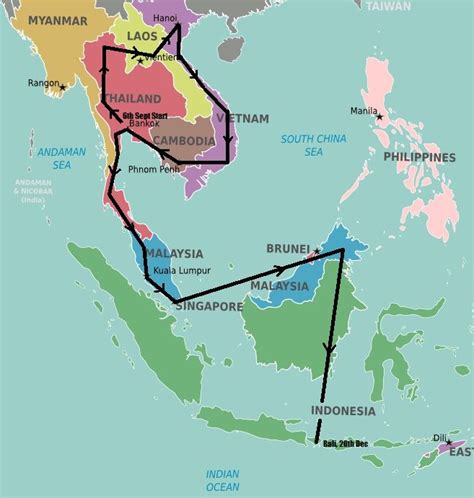 southeast asia backpacking route southeast asia in 2019 asia travel backpacking asia